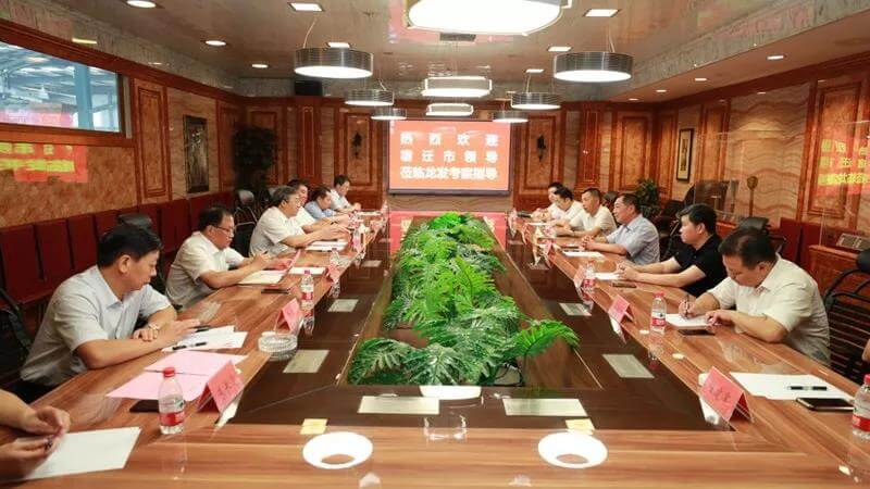 宿遷市領(lǐng)導蒞臨龍發(fā)裝飾集團考察指導
